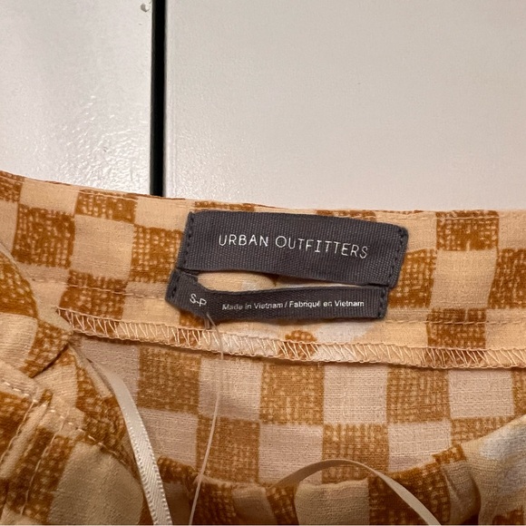 NWT Urban Outfitters Lumi Daisy Check Print Flowers Hippie Mini Dress Size S - Picture 6 of 9